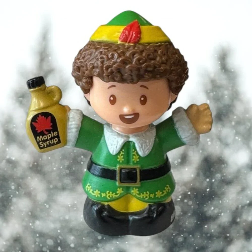 Fisher Price Little People Christmas Elf Buddy Movie Santa Claus Maple Syrup